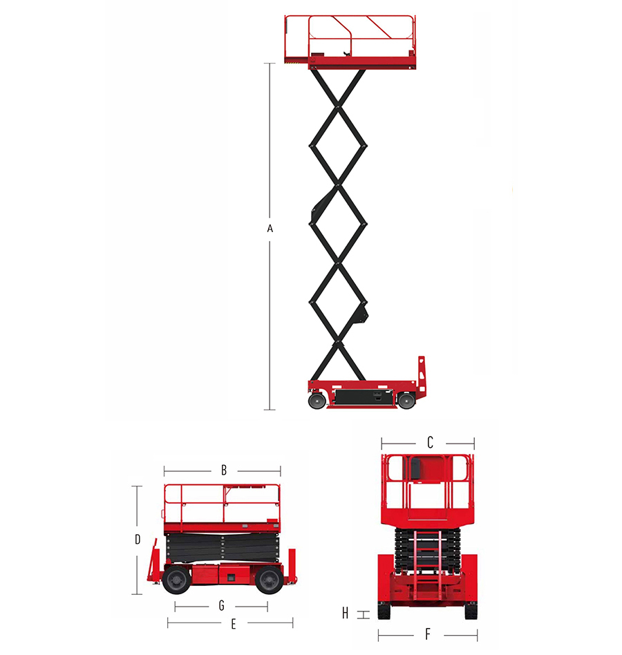 自行走剪叉式高空作业平台H系列-HS0608H