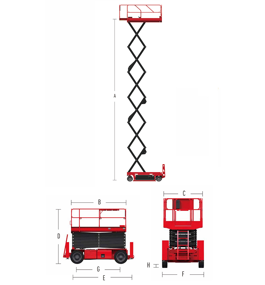 自行走剪叉式高空作业平台E系列-HS1413E 自行走剪叉式高空作业平台E系列-HS1413E